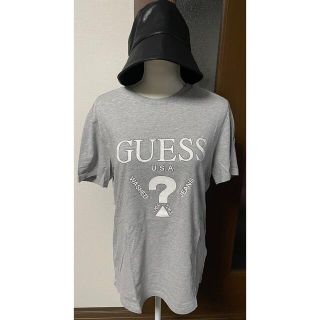 ゲス(GUESS)のguess ロゴ Tシャツ オーバーサイズ ライトグレー ユニセックス(Tシャツ/カットソー(半袖/袖なし))