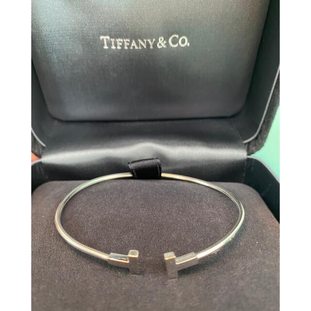 Tiffany & Co. - ティファニー  Tワイヤーブレス　ブレスレット　ホワイトゴールド