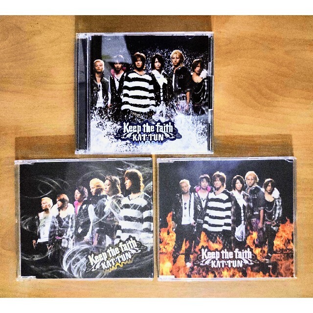 KAT-TUN(カトゥーン)のKAT-TUN Keep the faith CD3枚セット エンタメ/ホビーのCD(ポップス/ロック(邦楽))の商品写真
