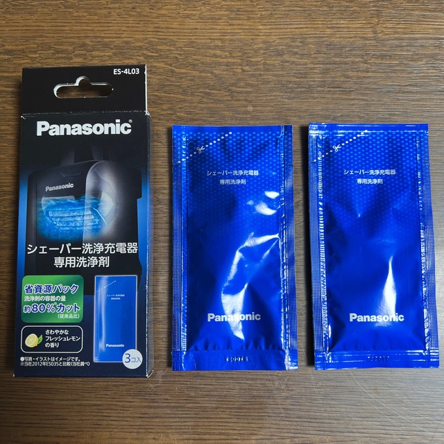 Panasonic(パナソニック)のPanasonic シェーバー洗浄液 ES-4L スマホ/家電/カメラの美容/健康(メンズシェーバー)の商品写真