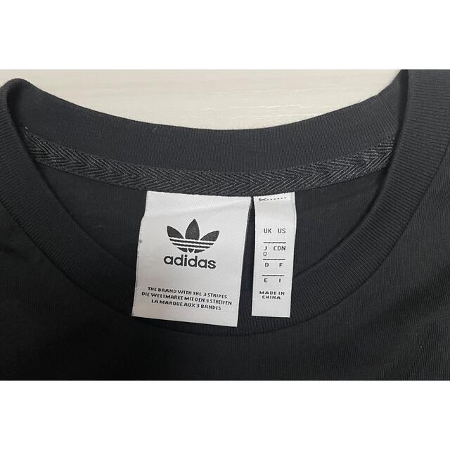 adidas(アディダス)のadidas originals バレンタインデー Tシャツ 黒×白 赤 ハート レディースのトップス(Tシャツ(半袖/袖なし))の商品写真