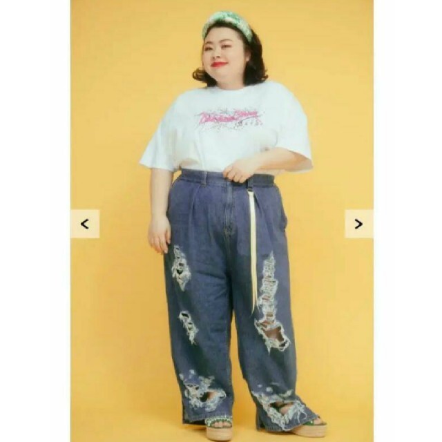 渡辺直美×yoppyブランド 10(TEN) denim pantsの通販 by 20180208 渡辺直美×yoppyブランド 10(TEN) denim pantsの通販 by 20180208