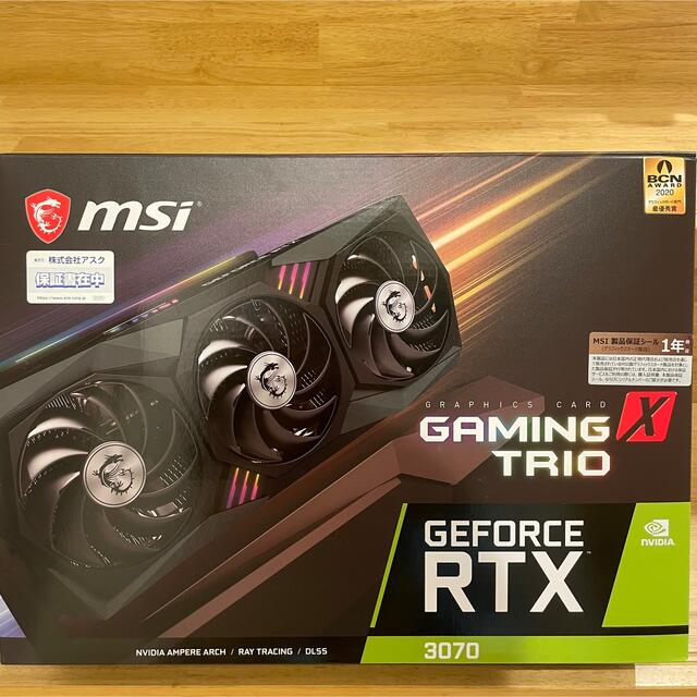 MSI GeForce RTX 3070 GAMING X TRIO 非LHR スマホ/家電/カメラのPC/タブレット(PCパーツ)の商品写真