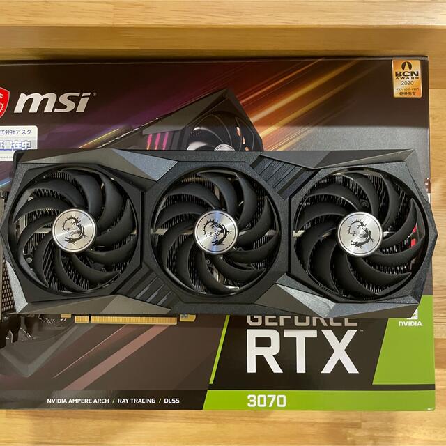 MSI GeForce RTX 3070 GAMING X TRIO 非LHR スマホ/家電/カメラのPC/タブレット(PCパーツ)の商品写真