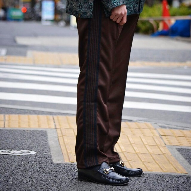 needles wild life tailor ナロートラックパンツ 茶色 S