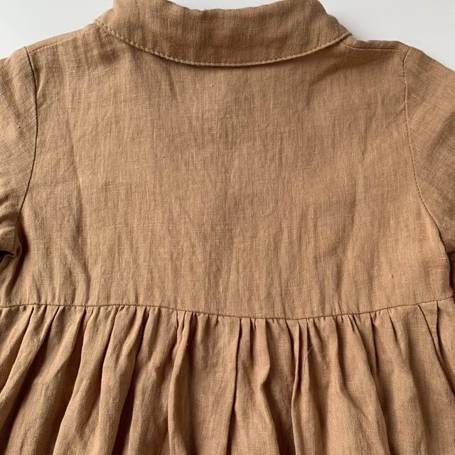 Caramel baby&child (キャラメルベビー&チャイルド)のSOLL.THE LABEL  LINEN FRILL DRESS キッズ/ベビー/マタニティのキッズ服女の子用(90cm~)(ワンピース)の商品写真