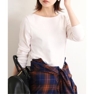 イエナ(IENA)のまみやん様専用❄️【オーラリー 】IENA ボートネックTシャツ　オフホワイト(カットソー(長袖/七分))