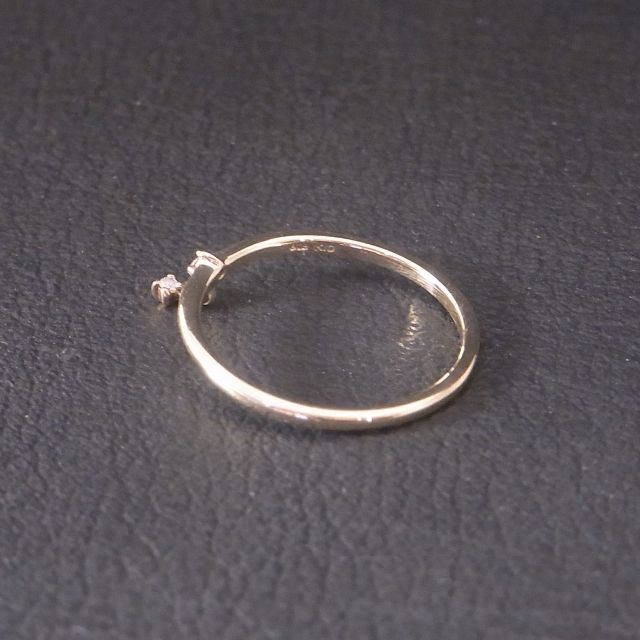 ete(エテ)の新品同様 美品 ete エテ K10 ピンクゴールド ダイヤモンド リング 3号 レディースのアクセサリー(リング(指輪))の商品写真