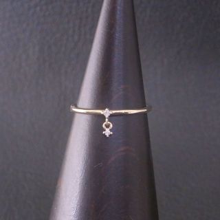 新品同様 美品 ete エテ K10 ピンクゴールド ダイヤモンド リング 3号