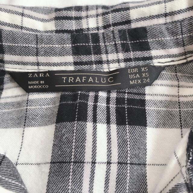 ZARA(ザラ)のZARA ザラ シャツ 長袖 7分袖 チェック S～M レディースのトップス(シャツ/ブラウス(長袖/七分))の商品写真