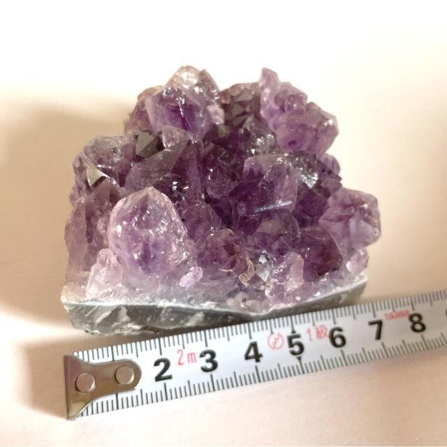 天然石アメジスト  原石　紫水晶　①クラスター　7×5.5センチ