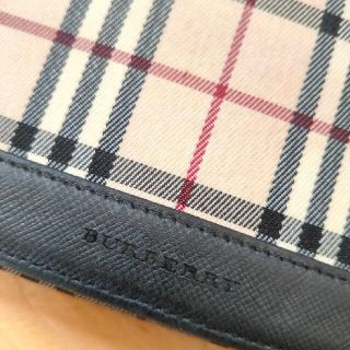 バーバリー(BURBERRY)のBURBERRY ノバチェック ブラック キャンバス 人気 レア 長財布(財布)