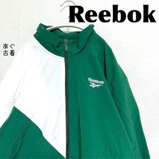 リーボック(Reebok)のReebok★背ロゴ&胸ロゴ刺繍 ナイロンジャケット ブルゾン ビッグシルエット(ナイロンジャケット)