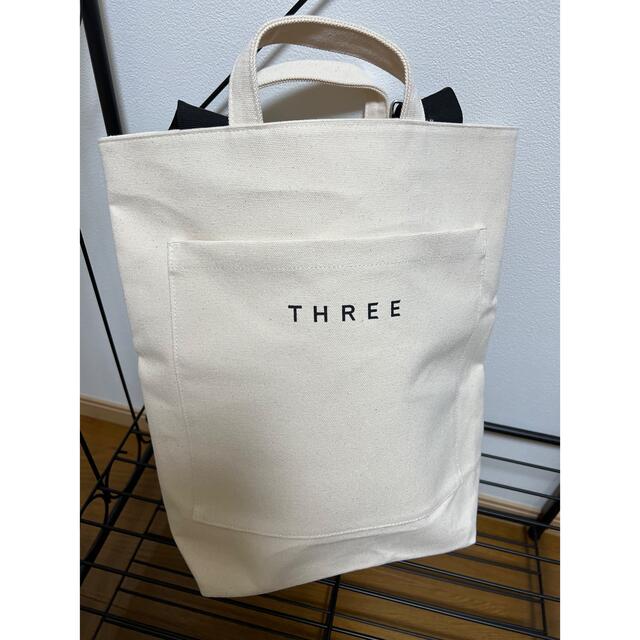 THREE(スリー)のTHREE ノベルティ 鞄リュックサック　リュック　スリー レディースのバッグ(リュック/バックパック)の商品写真