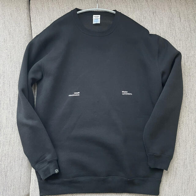 retaw FRAGMENT FRAGRANCE クルーネックスウェット 黒XL-eastgate.mk
