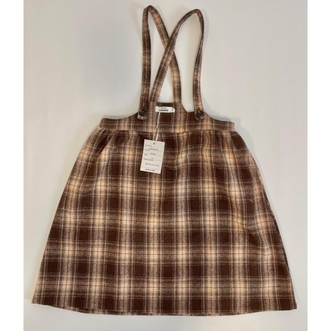 サス付きワンピース　90cm キッズ/ベビー/マタニティのキッズ服女の子用(90cm~)(ワンピース)の商品写真