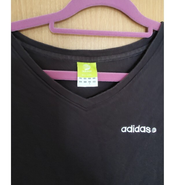 adidas(アディダス)のアディダス上下部屋着に上下セットTシャツサイズLズボンM レディースのルームウェア/パジャマ(ルームウェア)の商品写真