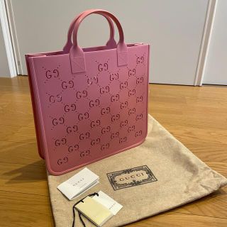 グッチ(Gucci)のGUCCI チルドレンズ　GGトートバッグ【ピンク】(ハンドバッグ)