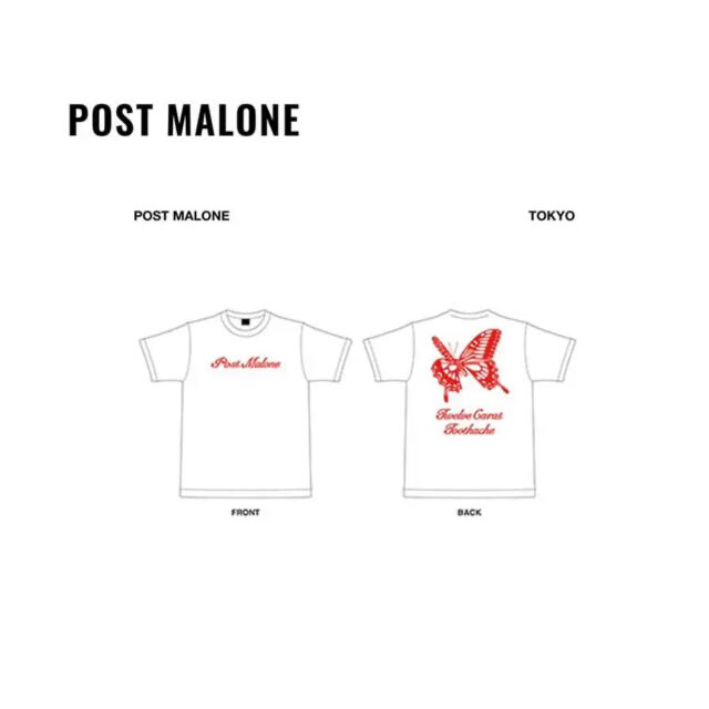 VERDY X POST MALONE T-SHIRT XL WHITE