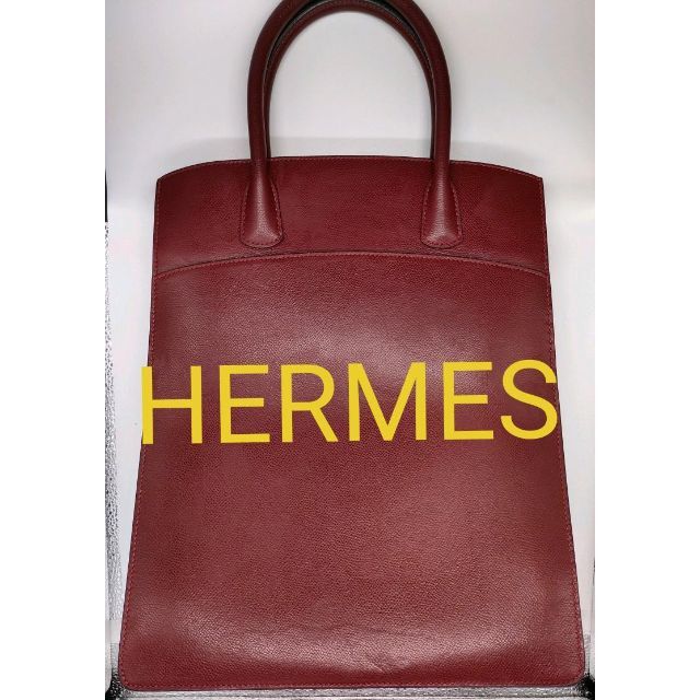Hermes - HERMES エルメス ホワイトバスアップ レザー ハンドバッグ【袋付き】