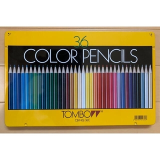 トンボエンピツ(トンボ鉛筆)のトンボ　色鉛筆　36色(「あお」なし　実質35色)(色鉛筆)