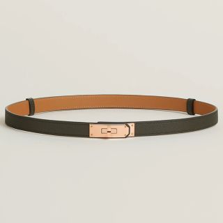 エルメス(Hermes)の【新品・未使用品】エルメス ケリーベルト ブラック ピンクゴールド ケリー 18(ベルト)