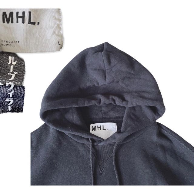 MHL ×LOOPWHEELER ループウィラープルオーバーフーディー パーカー