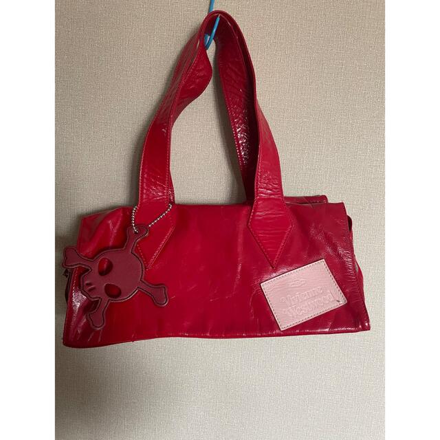 vivienne westwood スカルチャーム付きハンドバッグバッグ