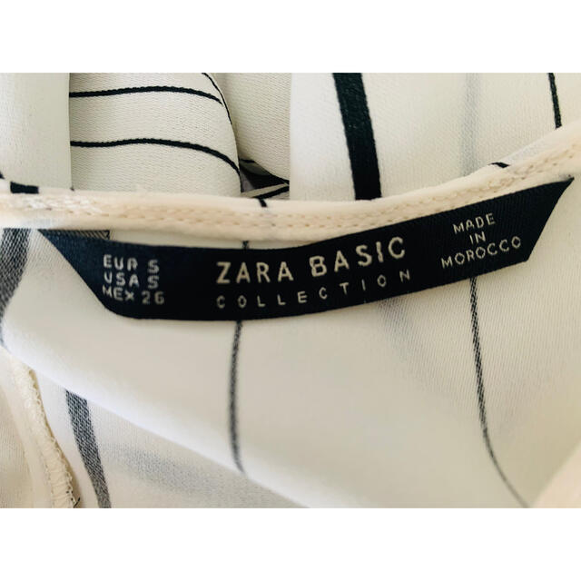 ZARA(ザラ)の新品　ZARA ザラ　トップス　ブラウス　ノースリーブ　ストライプ　人気　完売 レディースのトップス(シャツ/ブラウス(半袖/袖なし))の商品写真