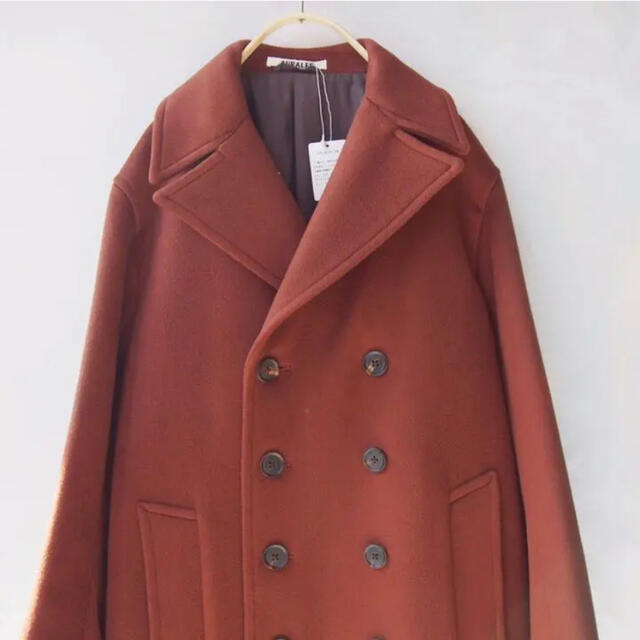 AURALEE(オーラリー)の週末お値下げAURALEE BEAVER MELTON LONG P-COAT レディースのジャケット/アウター(ロングコート)の商品写真