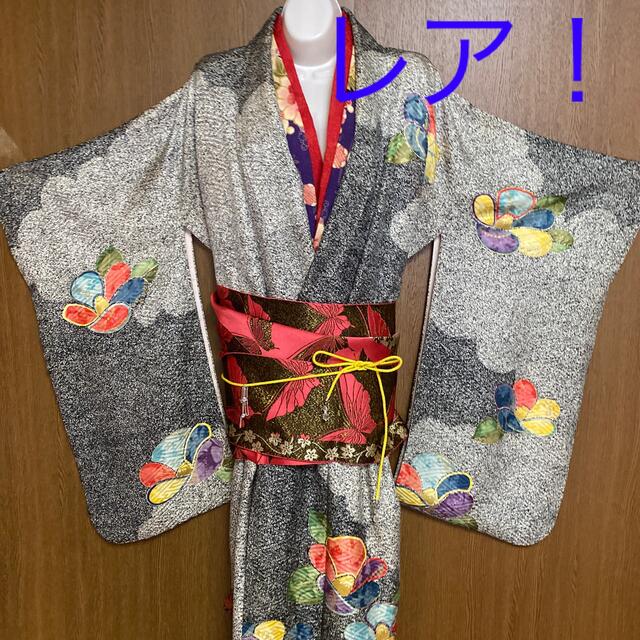 KIMONOMACHI(キモノマチ)の[💐希少レア‼️ 金箔柄　中振り袖　新品:未使用💐] レディースの水着/浴衣(着物)の商品写真