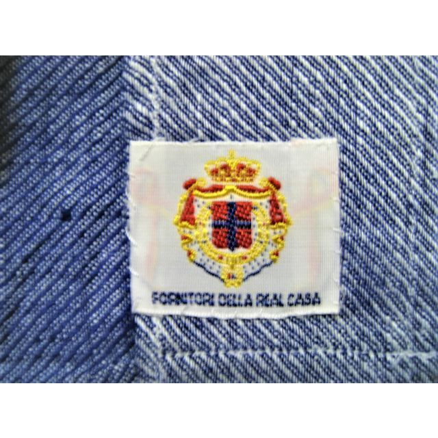LUIGI BORRELLI(ルイジボレッリ)の極美品イタリー製ルイジ ボレッリLUIGI BORRELLIシャツ ブルー白格子 メンズのトップス(シャツ)の商品写真