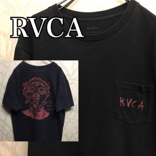 ルーカ(RVCA)の【激レア】ルーカ　Tシャツ　半袖　胸ロゴ　ブラック　バックプリント(Tシャツ/カットソー(半袖/袖なし))