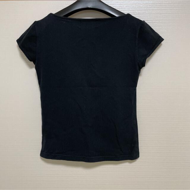 NATURAL BEAUTY BASIC(ナチュラルビューティーベーシック)のナチュラルビューティー　Tシャツ　ブラック レディースのトップス(Tシャツ(半袖/袖なし))の商品写真