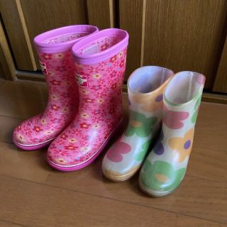 女の子用　レインブーツ　17.0cm 18.0cm 2足セット　長靴(長靴/レインシューズ)