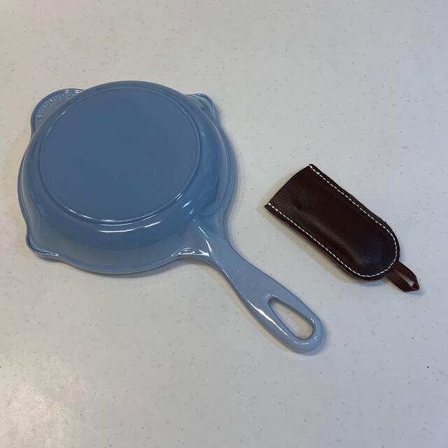 ルクルーゼ スキレット 16cm コースタルブルー カバー付き | apebi.org.ma