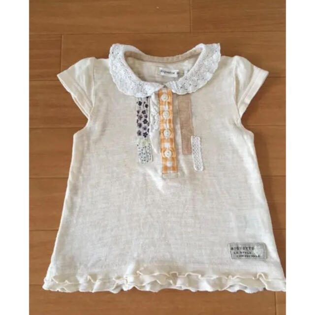 Biquette(ビケット)のTシャツ トップス　Biquette 90 キッズ/ベビー/マタニティのキッズ服女の子用(90cm~)(Tシャツ/カットソー)の商品写真