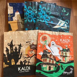 カルディ(KALDI)の【断捨離中】KALDI 限定+通常デザイン紙袋5枚(ショップ袋)