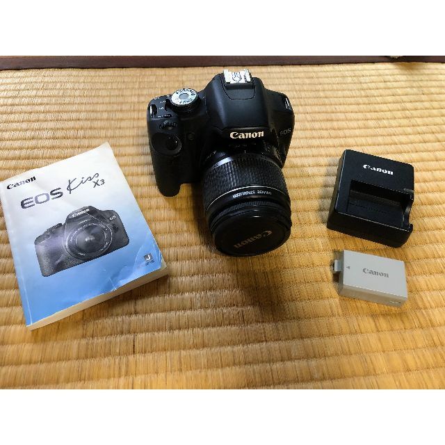 Canon EOS Kiss X3★一眼レフカメラ レンズ バッテリー セット