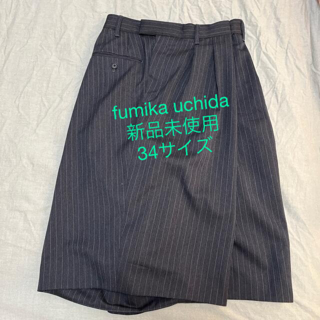 【新品未使用】fumika_uchida ストライプハーフパンツfumikauchida