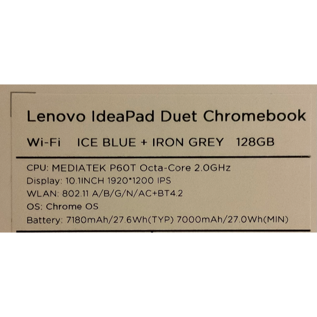 Lenovo IdeaPad Duet Chromebook 4