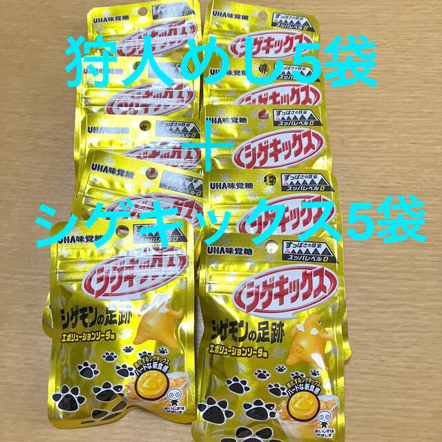 まろもこ様専用　シゲキックス シゲモンの足跡　エボリューションソーダ味 食品/飲料/酒の食品(菓子/デザート)の商品写真