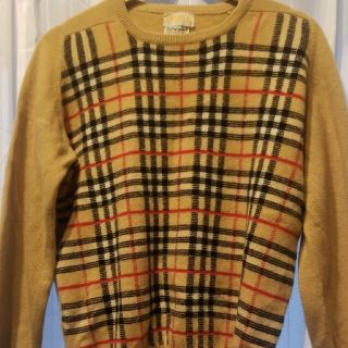 バーバリー(BURBERRY)の<ヴィンテージ> Burberrys バーバリーズ　カシミヤニット　ノバチェック(ニット/セーター)