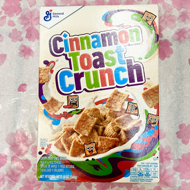 全品送料0円 General Mills Cinnamon Toast Crunch Breakfast Cereal 12oz  シナモントーストクランチ シリアル 朝食 ゼネラルミルズ 340g 全粒小麦 米