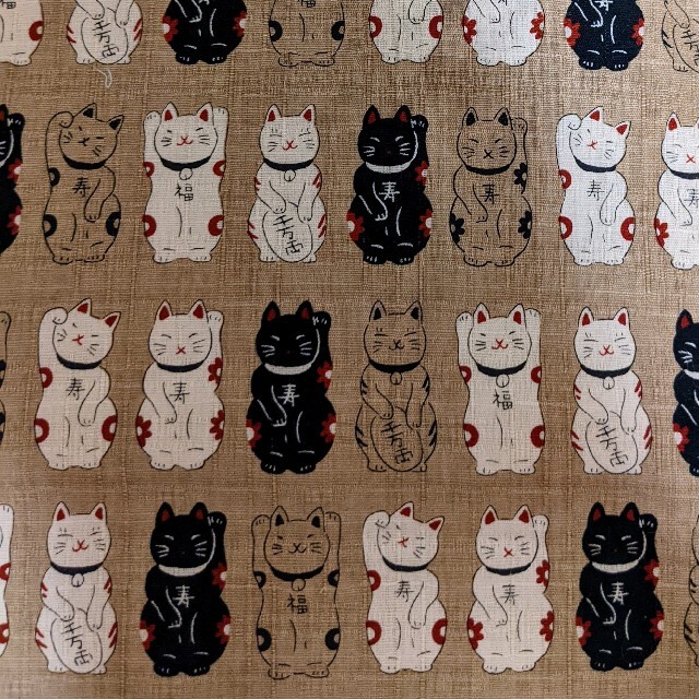 ニャンモック　猫　フェレット　小動物　招き猫柄　ハンモック　ハンドメイド ハンドメイドのペット(その他)の商品写真