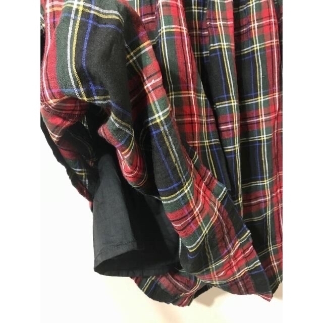 nest Robe(ネストローブ)のイチアンティークス　リネンタータンチェックスカート ichi  リネン　 レディースのスカート(ロングスカート)の商品写真