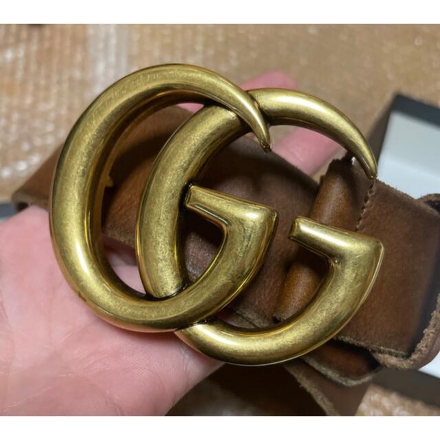 Gucci(グッチ)のGUCCI グッチ マーモント ビンテージ風レザーベルト レディースのファッション小物(ベルト)の商品写真