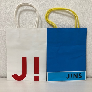 ジンズ(JINS)のJINSジンズ　ショッパー　ショップ袋　紙袋　2枚(ショップ袋)