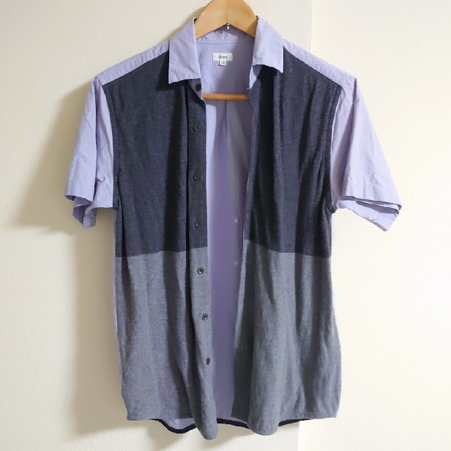 Scye(サイ)のscye サイ ニット切り替え 半袖シャツ size36 日本製 メンズのトップス(シャツ)の商品写真