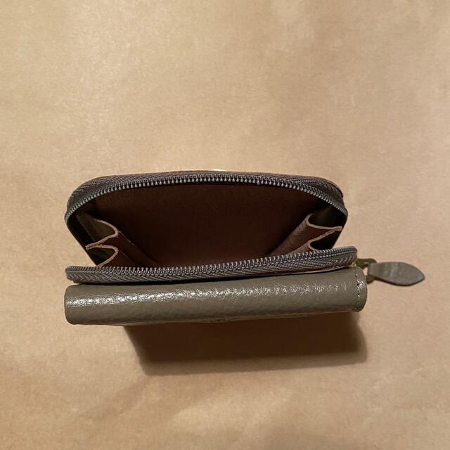 グレー】 IL BISONTE - 折り財布 ミニ財布 三つ折り財布 二つ折り財布